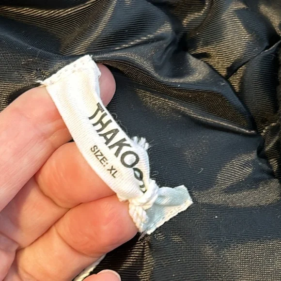 THAKOON Hooded Long Line Teddy Duster Shearling Coat Oversized Relaxed Fit XL - Picture 8 of 14